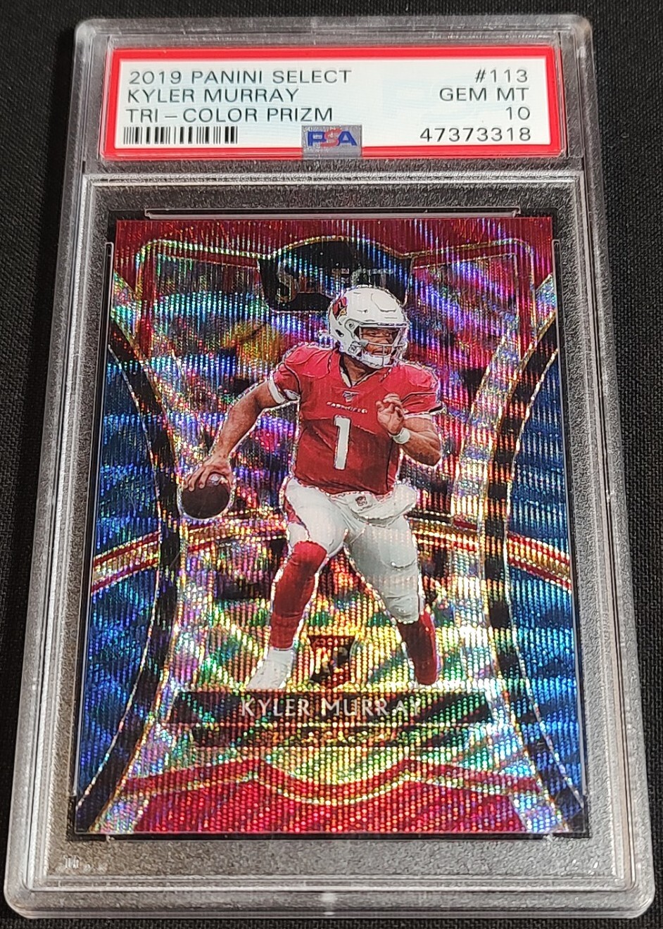 PSA 10 RC /199 KYLER MURRAY TRI COLOR PRIZM ⚡TRUE ROOKIE #113 2019 Panini Select
