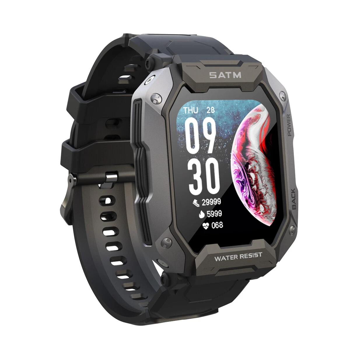 Men s Sport Smart Watch Quartz Chronograph Waterproof Watches for Android iOS