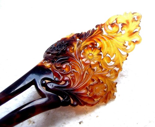 ANTIQUE HAIR COMB -  NO US IMPORT FEES - Foto 19 di 21