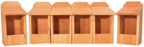 6 Cedar Nesting Boxes, for Robins, Cardinals, Bluebirds, Titmouse.... Bird House - 第 1/3 張圖片