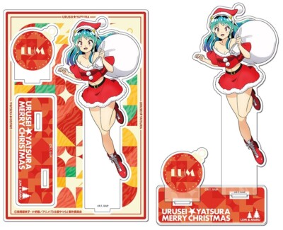 Urusei Yatsura Lum Lam Chan Noitamina Cafe Christmas Acrylic Stand Figure Rumiko
