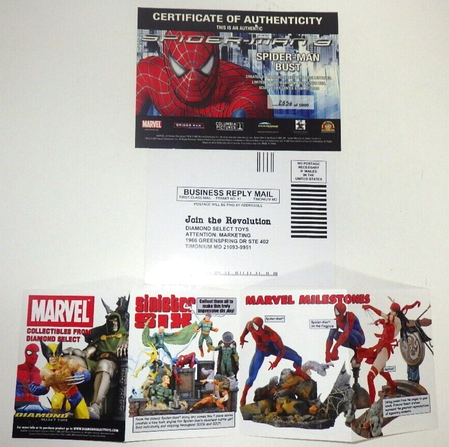 Diamond Select Toys Marvel Spiderman 3 Spider-Man Bust 2854 Diamond Select Toys Marvel Spiderman 3 Spider-Man Bust 2854