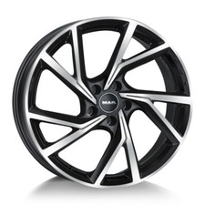 4 cerchi in lega NAD MAK KASSEL 8x18 5x108 ET 45 BLACK MIRROR per RANGE ROVER