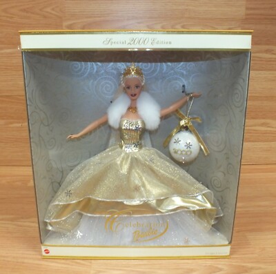 Genuine Mattel Special 2000 Edition Celebration Caucasian Barbie in Box *READ*