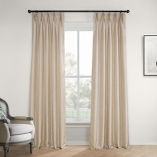 HPD Half Price Drapes Faux Silk Taffeta Blackout Curtains for Bedroom 96 Inch...