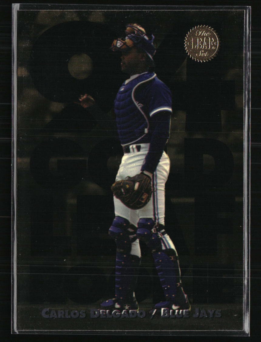 Carlos Delgado #10 Baseball Cards 1994 Leaf Gold Rookies trading card — raw and PSA graded price guide