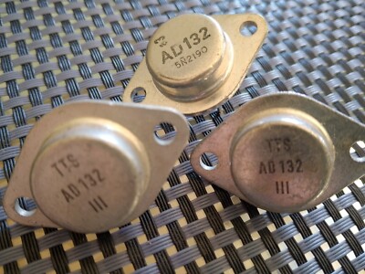 3x TRANSISTOR AD132 GERMANIUM PNP 25V 1,0A 1W Marke, kein China               78