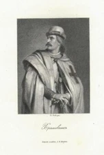 Russia KHRAMOVNIK Antique Print engraving 2063