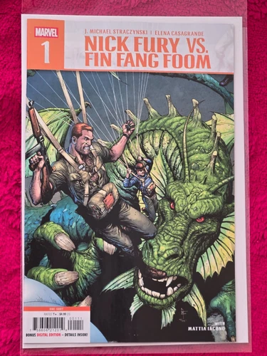 NICK FURY VS FIN FANG FOOM #1 MAIN COVER MARVEL 2025