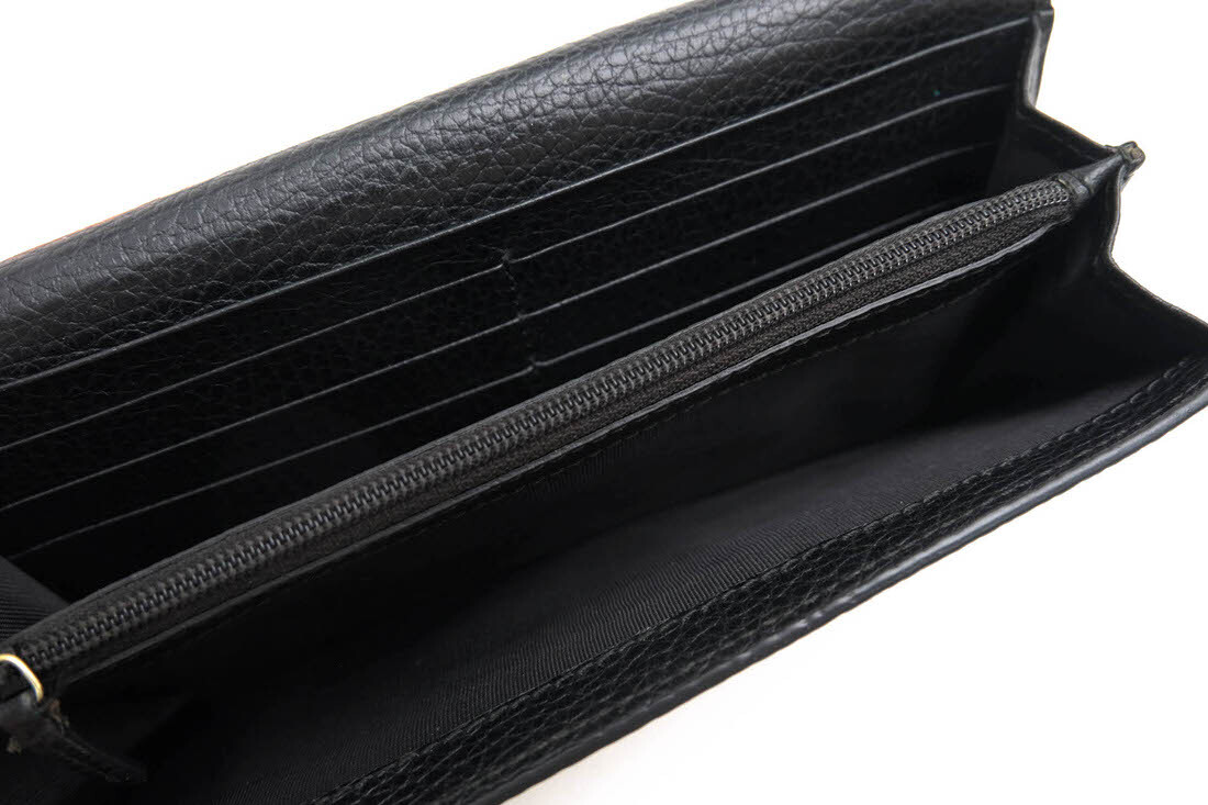 ○Gucci Long Wallet 449279 Interlocking Continental Chelsea Dollar