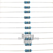Resistors - 1/4 w (0.25 watt) - 100K ohm - 1% Tolerance - Metal Film - New