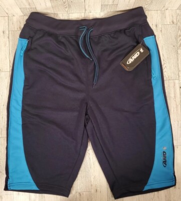 INSCRIRE /アンスクリア　Short P/O ネイビー AND1 Men's Basketball Shorts Size LARGE Navy Bounce Pass