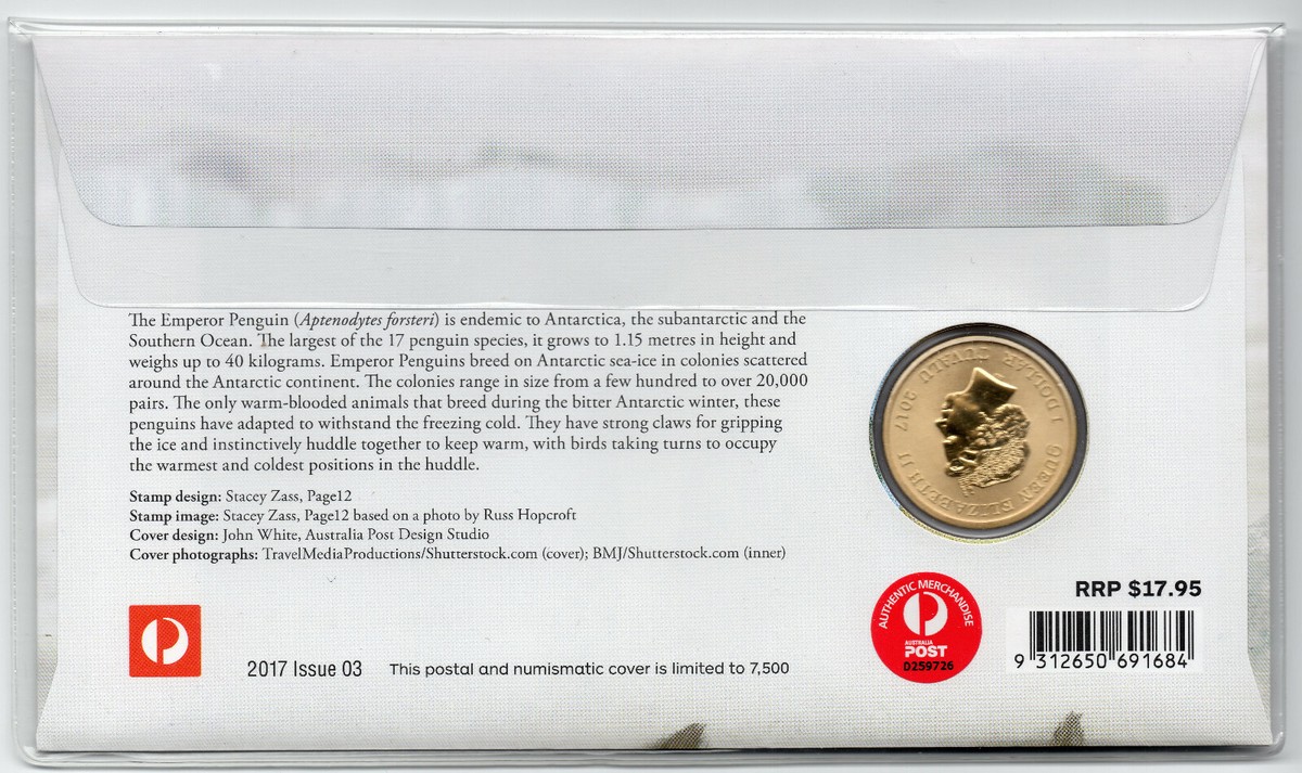 PNC COVER: 2017 $1 TUVALU 