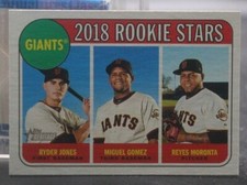 Ryder Jones/Miguel Gomez/Reyes Moronta (Giants/RC) - 2018 Topps Heritage #16