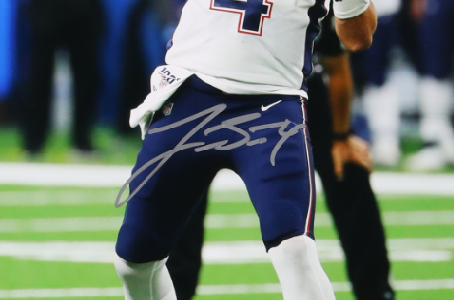 JARRETT STIDHAM Signed New England Patriots 16x20 Photo (NFL