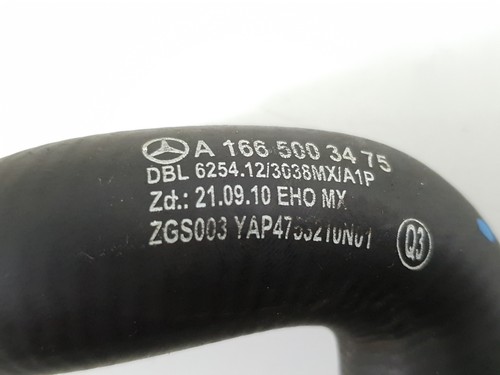 Mercedes-Benz GL-Class GL 450 4MATIC X166 2013 Water Hose A1665003475 OEM - Picture 4 of 4