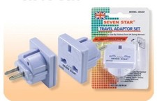 UK British to US American Plug Adapter Outlet Converter SS422 White