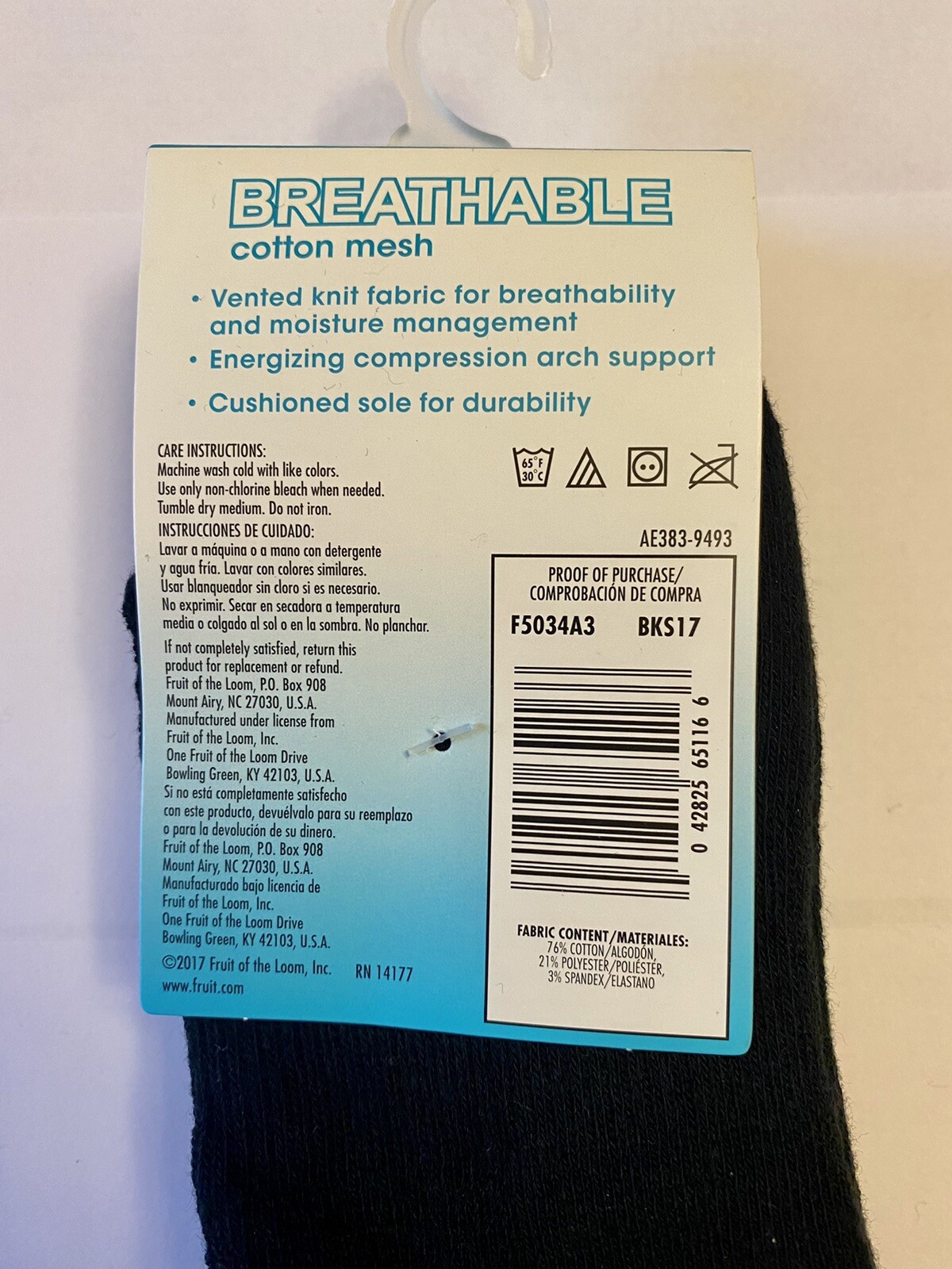 2 Pack Fruit of the Loom Womens Breathable Cotton Mesh Ankle Socks 3pk ...