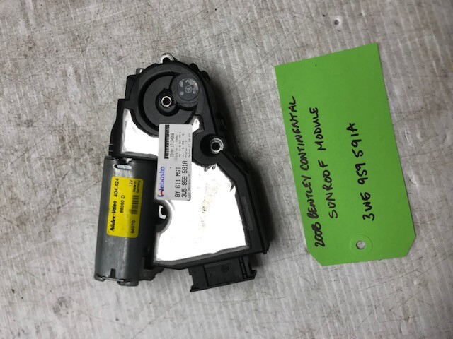 06-12 Bentley Continental Flying Spur SUNROOF SUN MOON ROOF MOTOR 3W5959591A 