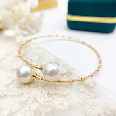 Gorgeous HUGE AAAAA 10-11mm south sea White ROUND pearl Bracelet 925s