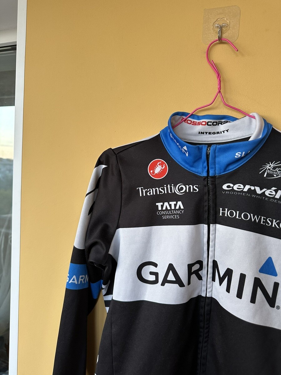 【新品】CASTELLI GARMIN TEAM JERSEY FZ Mサイズ Castelli Garmin Sharp Team Men's Gore Windstopper Winter