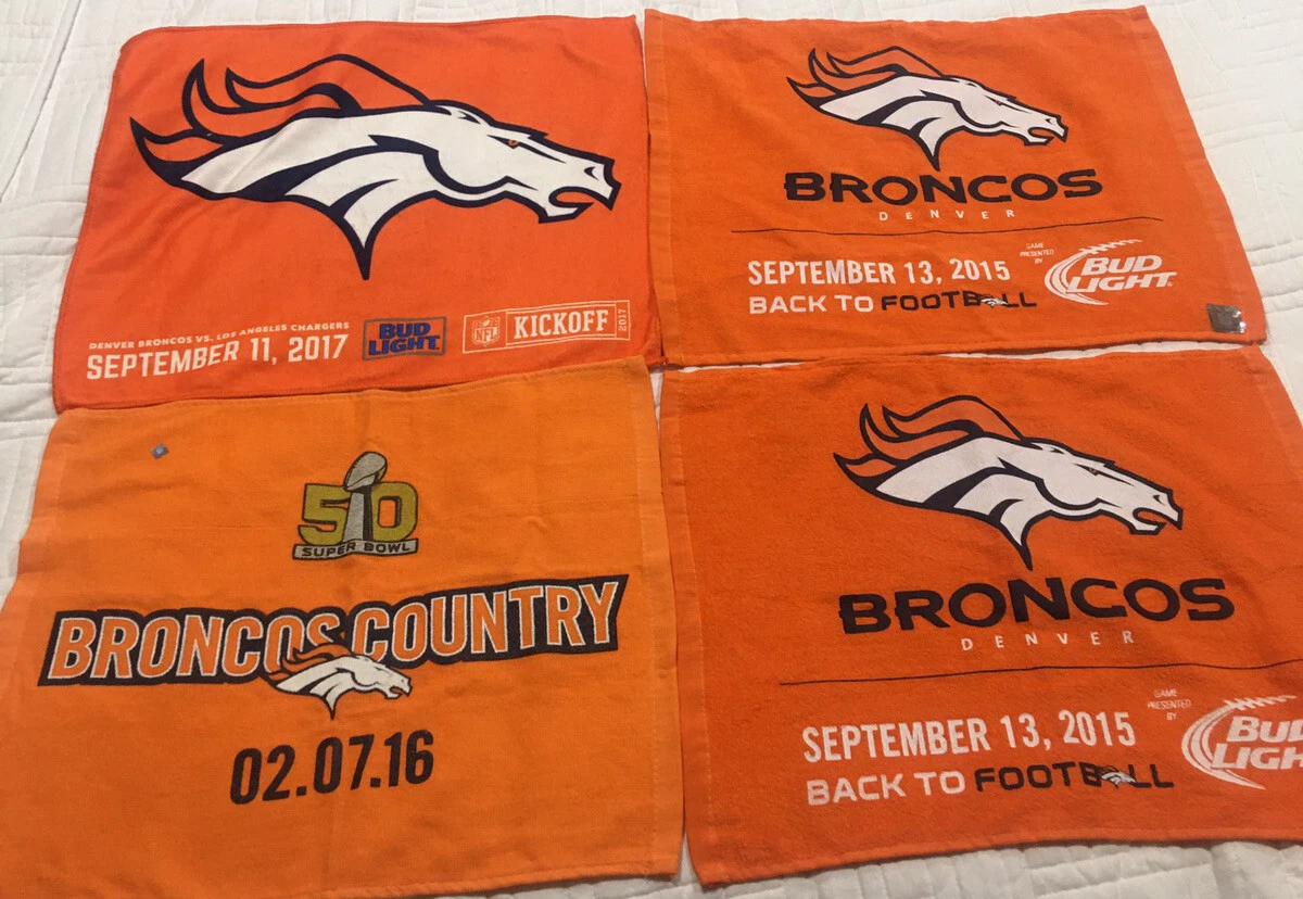 Denver Broncos Country NFL Football Orange Rally Towel NWT (4