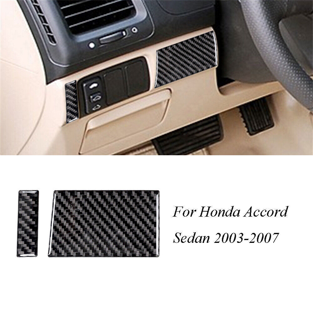 2003-2007 Honda Accord Carbon Fiber Dash Trim Cover Stickers