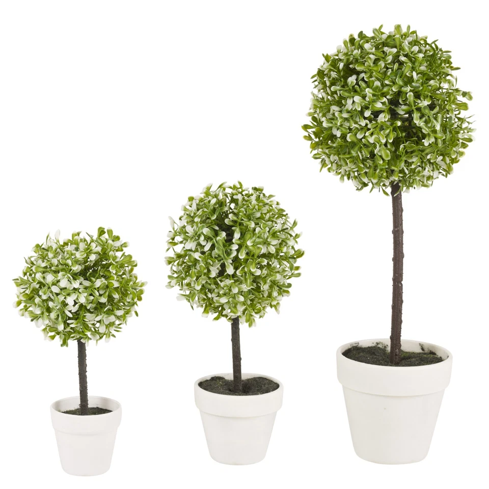 Decorative Artificial Outdoor Ball Plant Tree Pot Colour Small Medium Large - Image 2 of 4