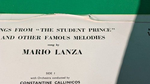 LP - "His Master's Voice" - Mario Lanza - Student Prince, etc. - Picture 3 of 7
