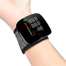 LED Digital Wrist Blood Pressure Monitor Heart Rate Tester Voice Broadcast NEW