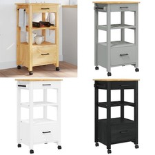 Küchenwagen Servierwagen Rollwagen Beistellwagen Massivholz Kiefer DE