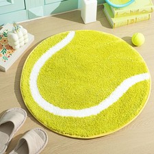 Football Softball Rug for Boys Room Decor Non Slip Absorbent Sports Soft Mat ...