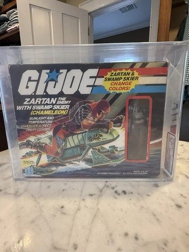 1984 Vintage GI Joe Zartan Swamp Skier Chameleon Schizo Card AFA-Q 75 75/85/85