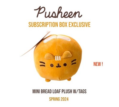 Pusheen Subscription Box Exclusive Mini Bread Loaf Plush w/Tags Spring 2024 New