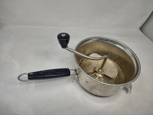 Vintage Foley Food Mill Stainless Steel Hand Crank Strainer Masher Applesauce