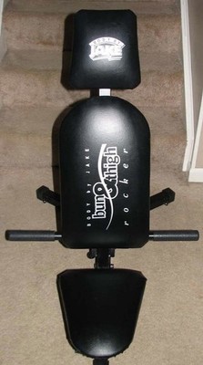 BODY BY JAKE BUN & THIGH ROCKER W/ 6  RESISTANCE BANDS EXCELLENT CONDITION