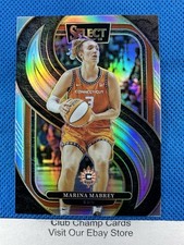 2025 #137 Marina Mabrey Panini Select WNBA Premier Silver Prizm Sun