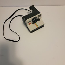 Vintage Polaroid One Step Land Camera SX-70 With Strap With Rainbow Stripe