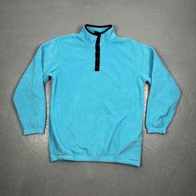 Vintage 90s US Olympic Fleece Snap T Blue Medium VTG Unisex Casual Fall