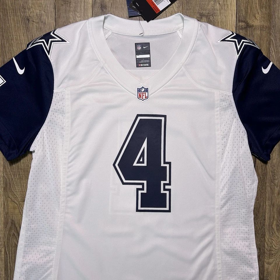 Nueva con etiquetas Dallas Cowboys Dak Prescott Nike NFL Fútbol Juego Casa Camiseta para mujer L $130 Foto 2 de 4
