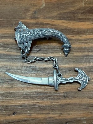 Vintage French Sterling Silver 925  Dagger/Sword - Brooch/Pendant w/ Hallmark