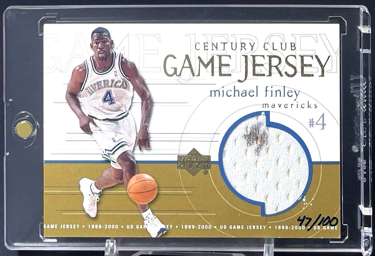 ( /100 ) Michael Finley 1999-00 Upper Deck Century Club UD Game Jersey (READ)