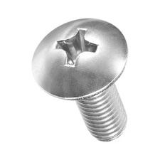 Machine Screws Phillips Head(M8-1.25x20) 20Pcs, Silver