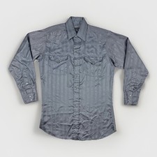 Vintage Panhandle Slim Pearl Snap Western Shirt Mens M High Sheen 15.5 x 33 Read