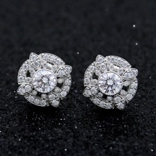 Moissanite Stud Earrings 2.50 CT Excellent Ro...
