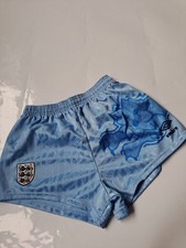Angleterre Troisième Short de Football 1992/93 Adultes Taille 27 W Nylon Shiny