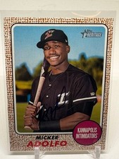 2017 Topps Heritage Minor League Edition - Micker Adolfo #4 (RC) SIGNED