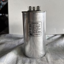 CBB65A 60 5  F 440V Dual Run Capacitor HVAC AC Motor 60/5 MFD 50/60Hz