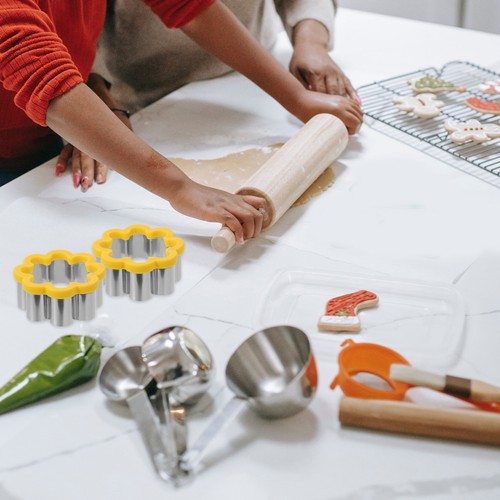  2 Pcs Stainless Steel Biscuit Molds Egg Rings Cookie Baking Tool - Zdjęcie 10 z 12