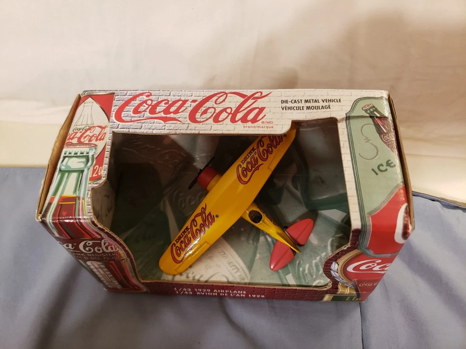 1999 ERTL Coca Cola 1929 Airplane Die Cast 1:43 scale New - Rare - Vintage - Image 3 of 4